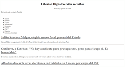 Desktop Screenshot of accesible.libertaddigital.com